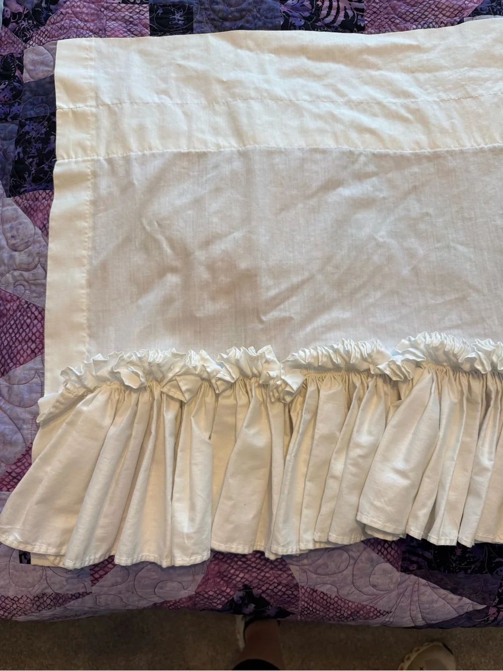 Neutral white Window Valance